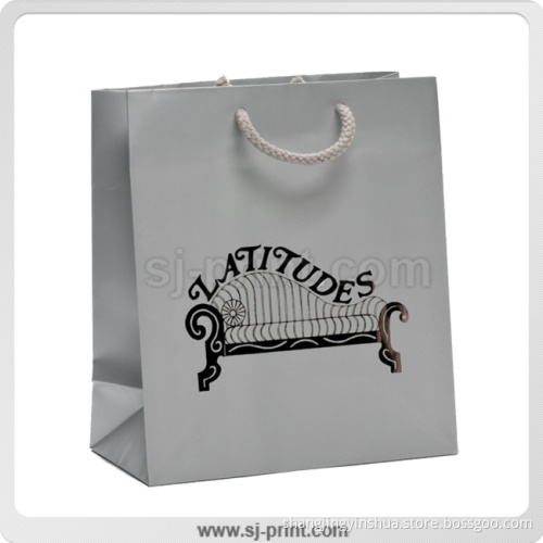 Rope-Handled Eurotote Bag, High-End Craft Paper Shopping Bag